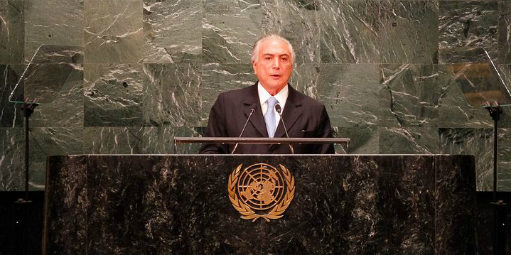 Impeachment respeitou a Constituição, disse Temer na ONU