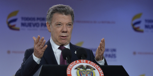 Nobel da Paz vai para o presidente da Colômbia. Bom para o Brasil