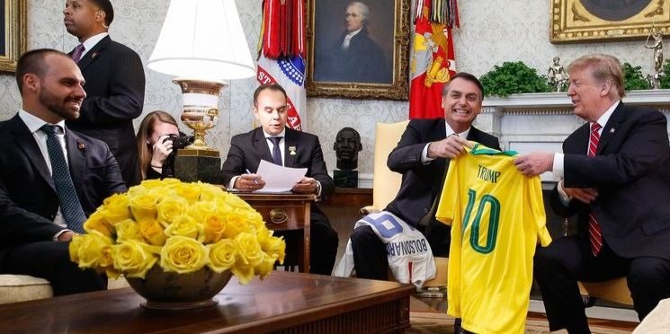 Eduardo Bolsonaro, chanceler informal