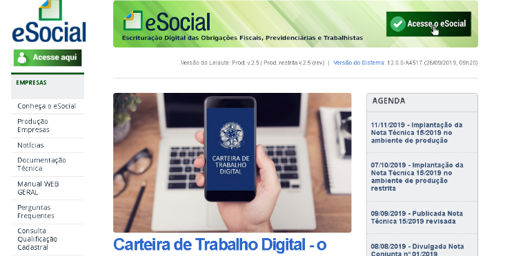 Portaria substitui Rais e Caged pelo eSocial