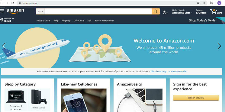 Amazon volta a valer mais de US$ 1 trilhão