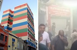 Incêndio atinge a Galeria Pagé, no Centro de SP