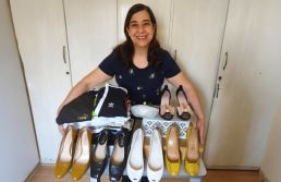 Ela caça peças de luxo em bazares e lucra revendendo para brechós