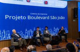 Exceção à Lei Cidade Limpa, Boulevard São João é lançado por Tarcísio e Nunes na ACSP