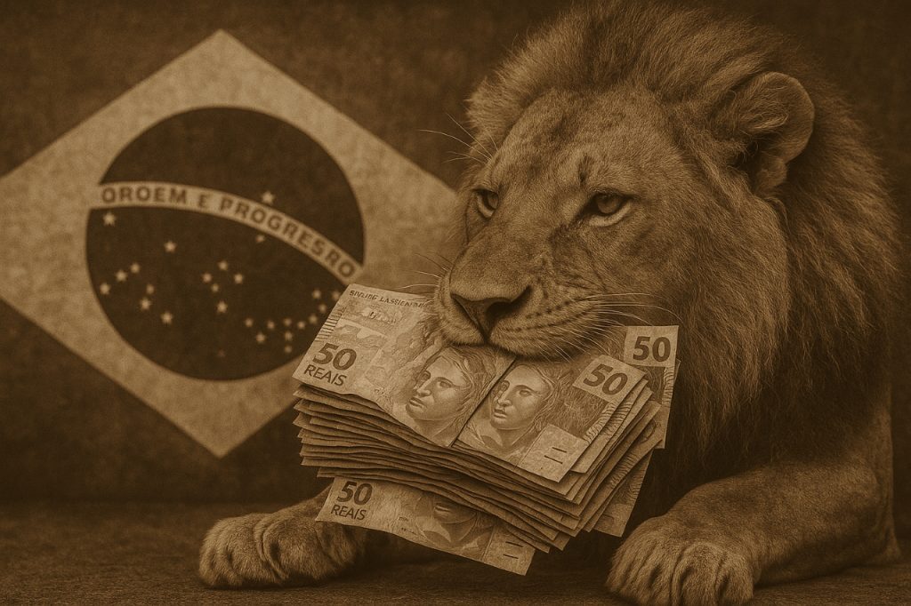Uma image de notas de 20 reais