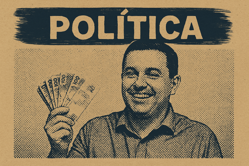 Uma image de notas de 20 reais