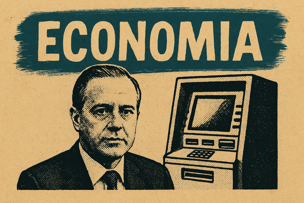 Uma image de notas de 20 reais